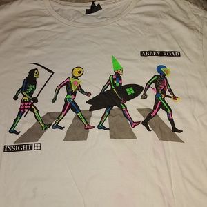 NWOT S Insight Skeleton Abbey Road Tee